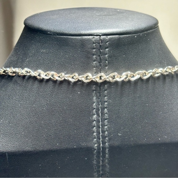 Stunning orca agate with silver tone beads silver tone chain no clasp - Picture 4 of 4